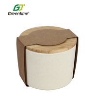 Boîte ronde de rangement en Fiber de bambou, nouveau Type de boîte à pain de qualité alimentaire, vente en gros, boîte à Lunch en Fiber de bambou