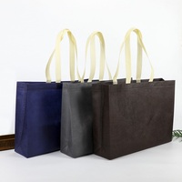 Bolsa de Mano Ecológica de Tela No Tejida, Mini, con Logotipo Personalizado, Patrón de Letras, Asa para el Hombro, Reutilizable para Compras en el Supermercado