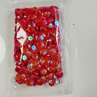 Paillettes laser colorées à base d'argent 6mm concaves pour DIY, couture, perles lâches, accessoires de vêtements et bijoux