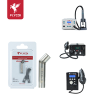 Buse de pistolet à air chaud FLYCDI pour utilisation sous microscope, réparation de téléphones portables, FLY-Q5-12, argent, haute qualité, diamètres de 5 à 12 mm