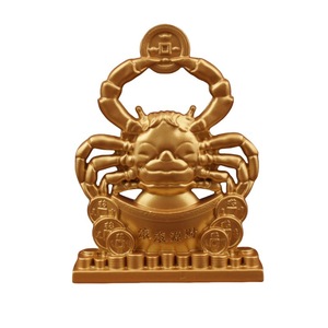 Objeto Decorativo de Aleación con Símbolo de Cangrejo, Amuleto de Feng Shui para el Hogar, Adorno de Mesa para el Año Nuevo Chino - Product Image 5