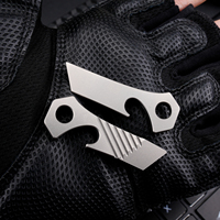 TGZUO Outil multifonction EDC en alliage de titane de qualité supérieure, usiné CNC, barre de levier portable, ouvre-bouteille, outil porte-clés léger pour l'extérieur