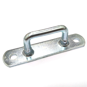 Anneau de fixation en D en acier zingué pour bâche de remorque, plaque de fixation pour corde - Product Image 1
