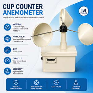 Anémomètre à coupe tournante |   Instrument de mesure de la vitesse du vent élevée, équipement de laboratoire standard ISI, fournisseur OEM personnalisable - Product Image 5