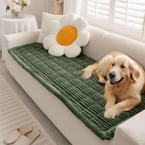 Lazy Soft Flanell Umwelt freundliche Hunde bett höhle Atmungsaktive rutsch feste Couch abdeckung Non-Shedding Plüsch Pet Sofa Cover Protector - Product Image 1