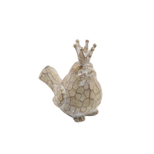 Statuetta di uccello in resina con corona, scultura decorativa per la casa, l'ufficio, il bagno, ornamento decorativo - Product Image 5