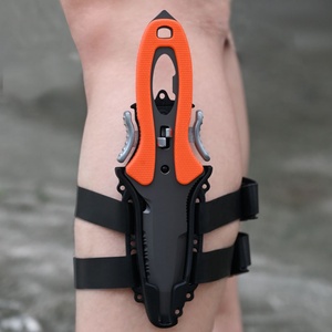 Cuchillo de Rescate Multifuncional Portátil Personalizado de Acero Inoxidable con Mango de Goma y Clip para Cinturón No Ajustable, para Camping, Bricolaje, OEM/ODM - Product Image 4