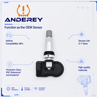 ANDEREY Nouveau capteur TPMS programmable 315/433 MHz, capteur universel de surveillance de la pression des pneus pour la plupart des modèles de véhicules