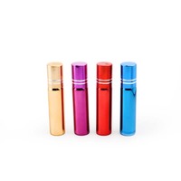 Flacon roll-on en aluminium électroplaqué de 5 ml avec flacon intérieur en verre, flacon roll-on portable pour huiles essentielles, emballage cosmétique avec logo personnalisé