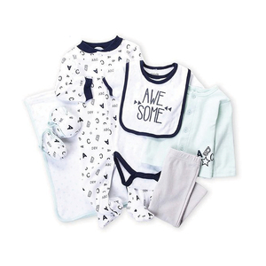 Conjunto de Regalo para Bebé, Ropa para Niños Pequeños, Conjunto Casual de Primavera para Recién Nacidos, 2 Piezas, 100% Algodón Orgánico, con Conjunto Deportivo - Product Image 1