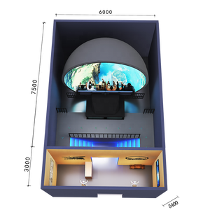 Popular 3D espacio inmersivo consola de juegos grande Naked Eye 10 asientos Orbit Cinema 5D7D VR 9D simulador fabricado Naked Eye 3D - Product Image 3