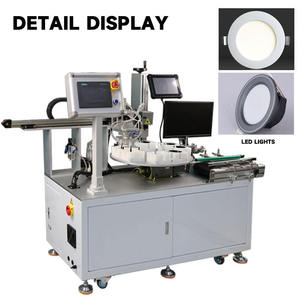 Machine de gravure laser à fibre à positionnement automatique haute précision pour le positionnement rotatif des abat-jour LED et la découpe par bras robotisé - Product Image 1