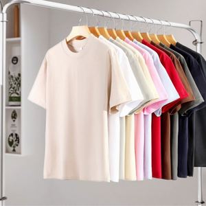 Camiseta de Hombre de Algodón 100% de Alta Calidad, 280G, con Logotipo de Marca, Suministro al por Mayor para Pedidos Personalizados - Product Image 1