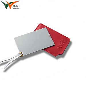 Customized Luxury <b>Rectangle</b> Red Uv Printing Portable Metal Makeup <b>Mirror</b> - Product Image 5