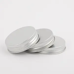 Bouchon à vis en aluminium argenté pour bouteille, vente en gros, 32mm, 38mm, 43mm, 47mm, 53mm, 58mm, 63mm