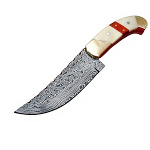 Couteau de chasse artisanal en acier Damas de haute qualité avec manche en bois, dureté 58-60HRC, garantie de 3 ans pour les revendeurs - Product Image 3