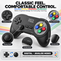 Manette de jeu sans fil Data Frog PC07, contrôleur rétro, 2 joueurs, contrôleur de jeu Plug & Play pour PC DInput, émulateurs Android