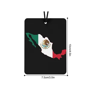 Populaire Goedkope Auto Custom Mexico Usa Design Kiezen Geur Cartoon Logo Papier Profumo Auto Luchtverfrisser