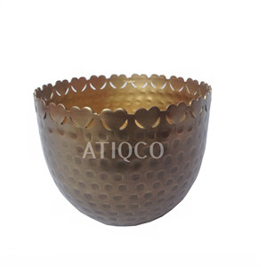 Elegante soporte votivo de Metal Rectangular de aluminio dorado para decoración del hogar uso en fiestas otros candelabros linternas y tarros de velas - Product Image 3