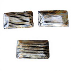 Bandeja de Cuerno de Búfalo de Diseño Moderno Más Popular, Tamaño Personalizado, Color Natural, Bandeja de Alta Calidad para Servir Postres en Bodas - Product Image 1