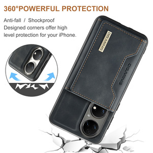 Funda de cuero magnética desmontable DG MING 2In1 para Huawei <span class=keywords><strong>P50</strong></span> / <span class=keywords><strong>P50</strong></span> <span class=keywords><strong>Pro</strong></span>, funda tipo billetera, tarjetero, funda para teléfono - Product Image 2