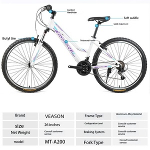 Bicicletta da Montagna in Lega di Alluminio a Velocità Variabile, Amata da Tutti, Mountain Bike da 26 Pollici - Product Image 6