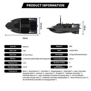 Flytec V803 Pro Capacité de charge 3kg Quatre trémies Indépendamment 500m Sonar intégré Poisson <span class=keywords><strong>Bateau</strong></span> d'appât de pêche à la carpe à distance - Product Image 6