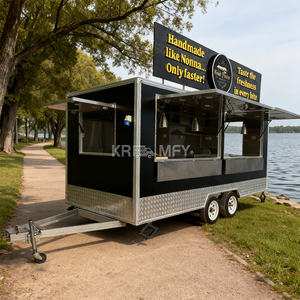 Remolque de Comida Totalmente Equipado, Carrito Rápido para Café y Helados, Remolques de Cocina Móviles con Ventana de Servicio Comercial para Estados Unidos - Product Image 1