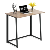 Bureau pliable de haute qualité de style nordique pour la maison et le bureau, 31 pouces, petite taille, table pliable pour ordinateur portable