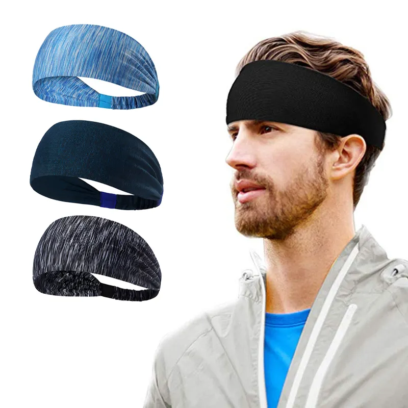 Custom Logo Sports Gym Hair Accessories Athletic Yoga Fitness Hair Head bands Headbands for Men and Women