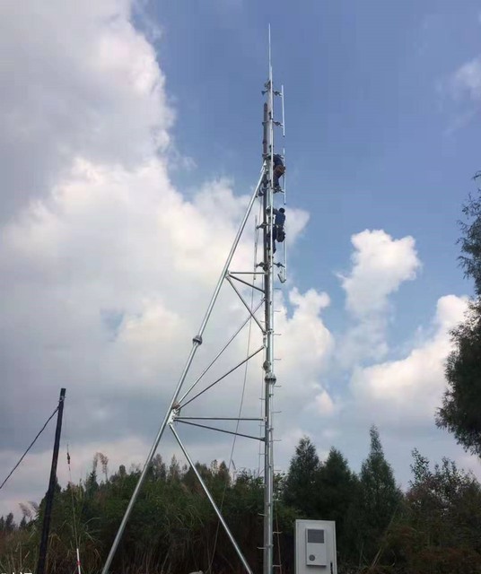 Guyed Mast Monopole Tripod Tubular Lattice Telecom Steel Tower