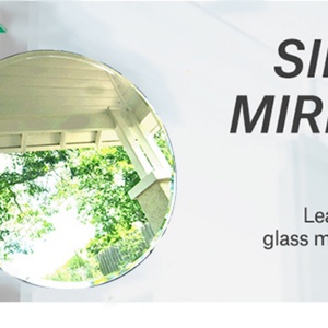 Modern Large Round Beveled Polished Frameless Glass Wall <b>Mirror</b> - Product Image 4