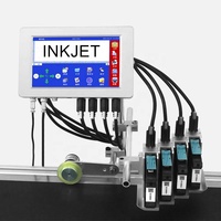 Máquina de Impresión Automática de Fecha de Caducidad de Alta Velocidad con Múltiples Cabezales para Bolsas de Plástico y Cajas de Cartón con Impresión Multilateral