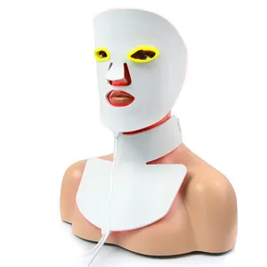 Korean Led Facial Mask Light Therapy Acne Whitening and Skin Rejuvenation Beauty 7 Colors Electric Silicone Face Beauty Mask