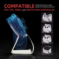PlayVital Silver Stand-AL Support universel en métal pour manette de jeu PS5, PS4 et Xbox Series X S