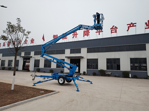 Elevador de brazo montado en remolque eléctrico de 18m, elevador de puente móvil para mantenimiento de construcción, diseño de Spider-Man retráctil trasero - Product Image 4