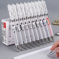 Stylos gel en plastique personnalisables à écriture fluide, pointe fine 0,5 mm, encre à séchage rapide, rechargeables, en vrac, bon marché, pour le bureau, l'école, les fournitures scolaires, cadeau