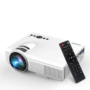 TENKER Upgrade Lumens Q5 Mini Projector, with Big Display LED Full HD Video Projector for Home Theater Entertainment
