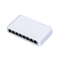 Switch Ethernet de Escritorio TP-Link de 8 Puertos 100/1000Mbps, Montable en Pared, IP178G, No Administrado, con SNMP, QoS y 12 Meses de Garantía