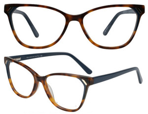 Montures optiques œil-de-chat en acétate avec logo personnalisé, <span class=keywords><strong>lunettes</strong></span> de créateur de haute qualité <span class=keywords><strong>pour</strong></span> femmes, prêtes à être expédiées - Product Image 3