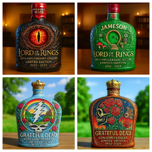 Bouteilles d'alcool à thème en édition limitée à la vente chaude Grateful Dead Lord Anneaux Décanteurs de whisky à collectionner Cadeau unique Culture pop - Product Image 2