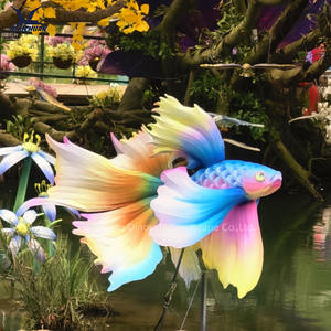 ديكور حديقة تحت عنوان المحيط فوانيس حيوانات من الحرير الصيني سمكة حصان البحر لديكور الحدث - Product Image 3