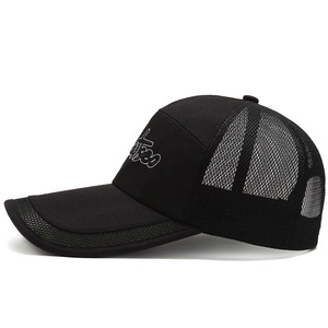 Men's Summer Mesh Trucker Cap Breathable Sun Protection Fishing Hat Adult Polyester - Product Image 1