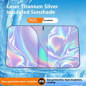 Ön cam araba güneşliği kapak alüminyum folyo gizlilik perde ile lazer güneş koruma isı yalıtım ön perde - Product Image 5