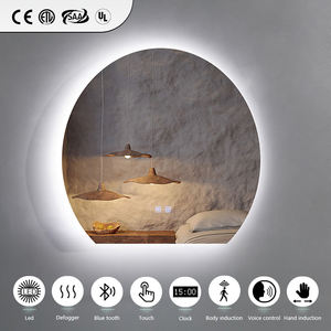 <span class=keywords><strong>Espejo</strong></span> de Pared Decorativo Semicircular, <span class=keywords><strong>Espejo</strong></span> LED Irregular, <span class=keywords><strong>Espejo</strong></span> de Baño Retroiluminado LED para Hotel, <span class=keywords><strong>Espejo</strong></span> Inteligente de Media Luna - Product Image 3