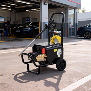 Nettoyeur haute pression électrique haute performance 2200 psi 150 bars avec tuyau de 8 m pour mélangeurs à béton industriels <span class=keywords><strong>et</strong></span> entretien des pavés - Product Image 1