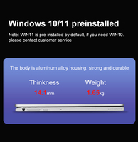 Tout nouveau 11.6 pouces Fhd écran tactile écran tactile ordinateur portable Yoga 360 degrés rotation 2 en 1 Convertible N6000 8G 64G 1 To Mini ordinateur portable