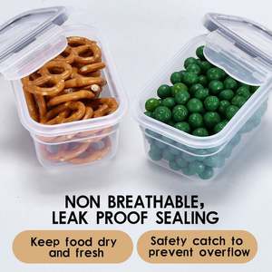<b>Pack</b> of 24 Food Storage Containers With Airtight Lids Leak Proof & Microwave Safe Reusable Leftover <b>Lunch</b> <b>Boxes</b> - Product Image 4