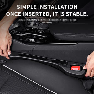 ช่องใส่ของอเนกประสงค์สำหรับรถยนต์อุปกรณ์เสริมรถบรรทุก SUV, ที่กั้นช่องว่างที่นั่งพร้อมช่องเก็บของ, สีดำ, 2แพ็ค - Product Image 6