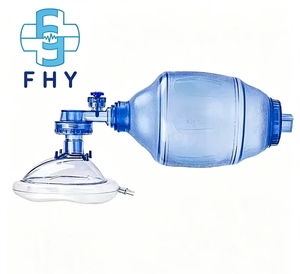 Resucitador Manual de PVC para Adultos con Válvula y Mascarilla |   Bolsa <span class=keywords><strong>Ambu</strong></span> Desechable para Reanimación de Primeros Auxilios en Emergencias - Product Image 5